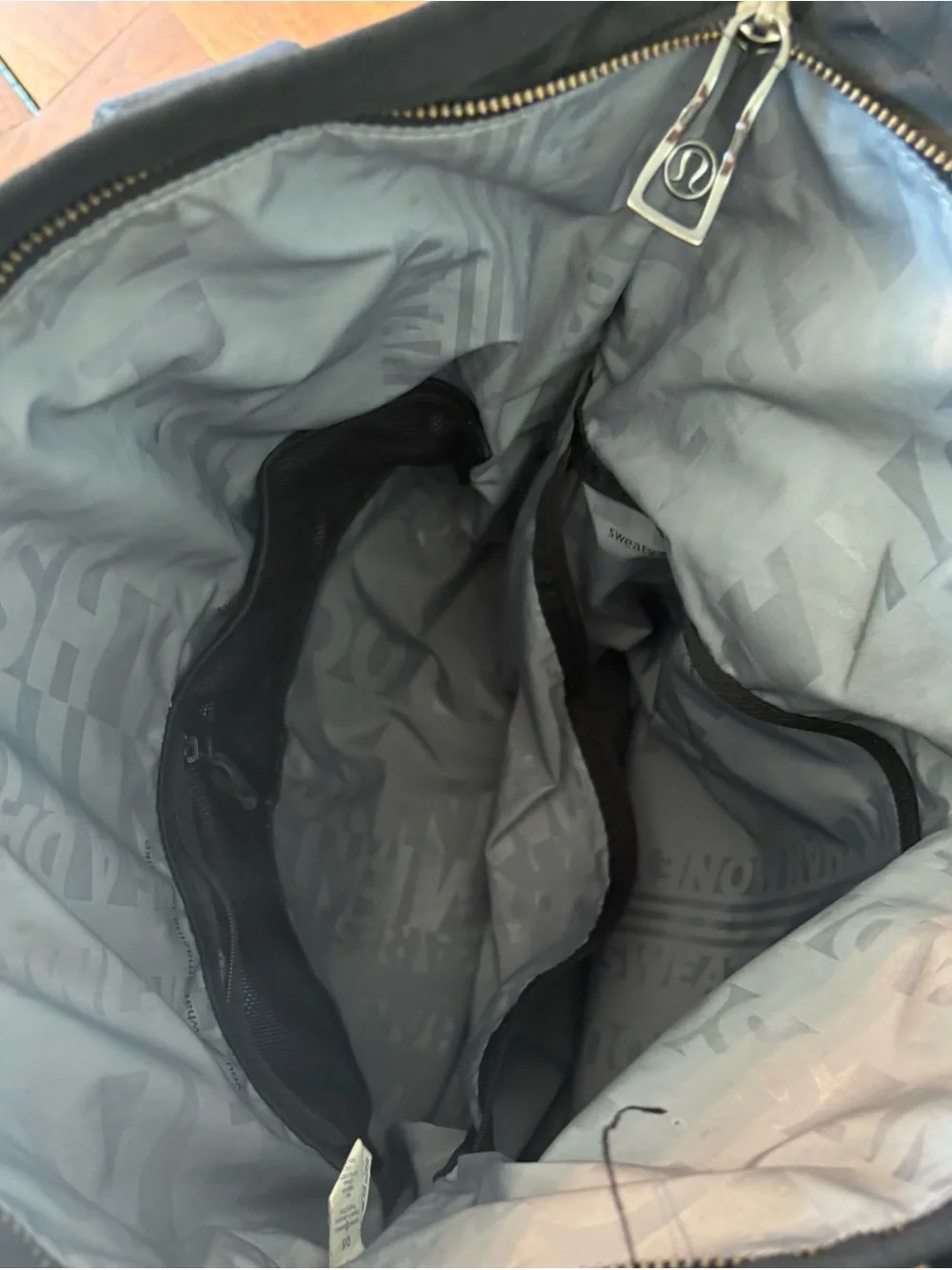 lululemon athletica Black Tote Bag with Shoulder Strap